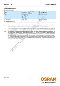 LE UW D1W4 01-7P6Q-JM-T10-VAR Datasheet Page 2