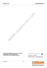 LE UW D1W4 01-7P6Q-JM-T10-VAR Datasheet Page 18