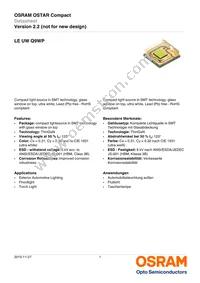 LE UW Q9WP-8M7N-GMKM-Z Datasheet Cover