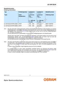 LE UW S2LN-NYPX-5E8G-K Datasheet Page 2