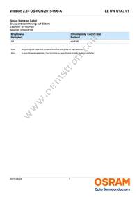 LE UW U1A3 01-6Q6R-EBVF68EBZB6 Datasheet Page 7