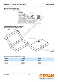 LE UW U1A4 01-8Q6R-EBXD68-T10 Datasheet Page 15