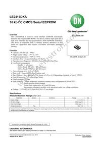 LE2416DXATBG Datasheet Cover