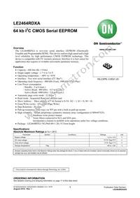 LE2464RDXATDG Datasheet Cover