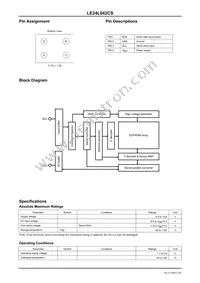 LE24L042CS-LV-TFM-E Datasheet Page 2