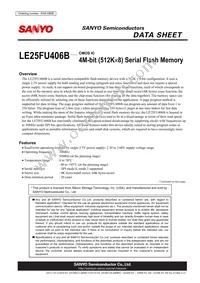 LE25FU406BMB-TLM-H Datasheet Cover