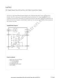 LE87411NQCT Datasheet Cover