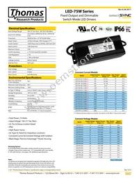 LED75W-257-C0300 Datasheet Cover