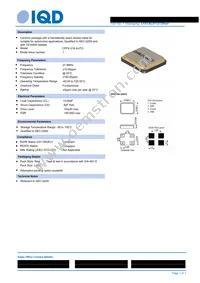 LFXTAL071272REEL Datasheet Cover