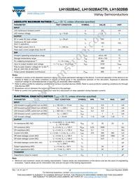 LH1502BACTR Datasheet Page 2