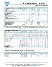 LH1505AACTR Datasheet Page 2