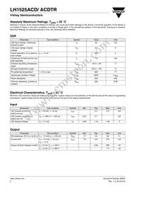 LH1525ACDTR Datasheet Page 2