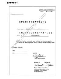 LH28F320S3HNS-L11 Datasheet Page 2