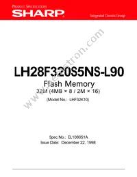LH28F320S5HNS-L90 Datasheet Cover