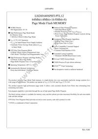 LH28F640SPHT-PTL12 Datasheet Page 4