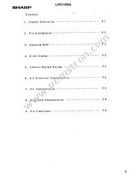 LH5116NA-10 Datasheet Page 2