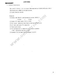 LH5116NA-10 Datasheet Page 3