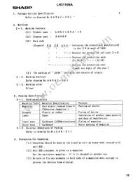 LH5116NA-10 Datasheet Page 10