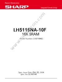 LH5116NA-10F Cover
