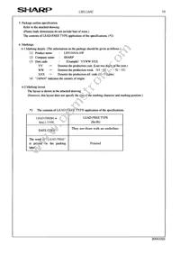 LH5116NA-10F Datasheet Page 16