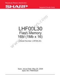LHF00L30 Datasheet Cover