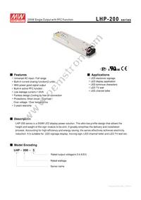 LHP-200-4.6 Datasheet Cover