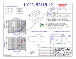 LI0201B241R-12 Datasheet Cover
