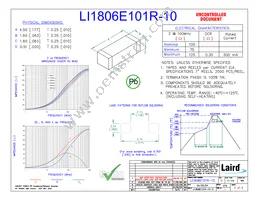 LI1806E101R-10 Datasheet Cover