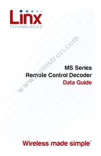 LICAL-DEC-MS001-T Datasheet Cover
