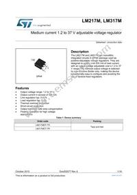 LM217MDT-TR Datasheet Cover