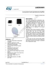 LM2904WHD Datasheet Cover