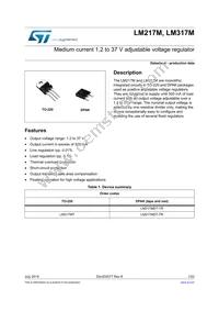 LM317MT Datasheet Cover