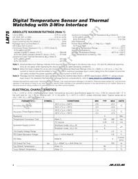 LM75BIMMX-3+T Datasheet Page 2