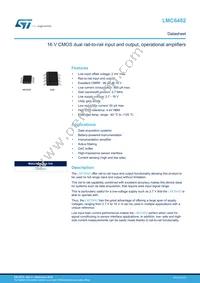 LMC6482IST Datasheet Cover