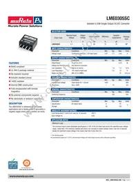 LME0305SC Datasheet Cover