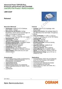 LMW G5AP-7C8D-NZN6-DF-LH-100-R18-Z Datasheet Cover