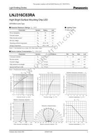 LNJ316C83RA Datasheet Cover