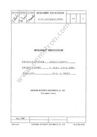 LNJ651C4WRA Datasheet Cover