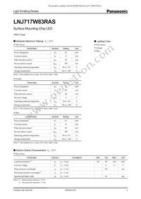 LNJ717W83RAS Datasheet Cover