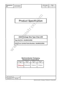 LNJ824C43RA Datasheet Cover