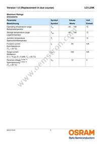 LO L29K-J2L1-24-Z Datasheet Page 3