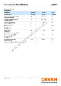 LO T64F-CBEB-24-1-Z Datasheet Page 3