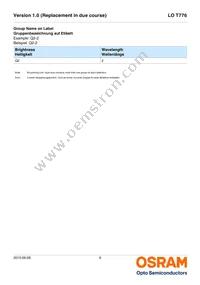 LO T776-R1S2-24-Z Datasheet Page 6