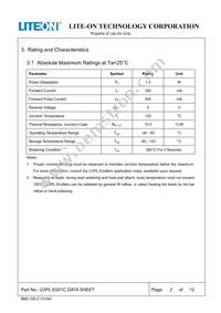 LOPL-E001C Datasheet Page 2