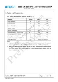 LOPL-E001W Datasheet Page 2