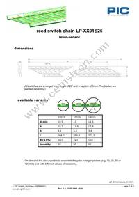 LP-0701S25 Datasheet Page 2