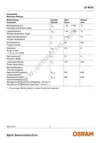 LP A675-N1P2-25 Datasheet Page 3