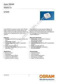 LP E675-P1Q2-25-Z Datasheet Cover