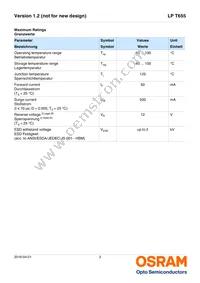 LP T655-Q1R2-25-Z Datasheet Page 3