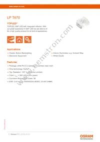 LP T670-J1J2-1-0-10-R18-Z Datasheet Cover